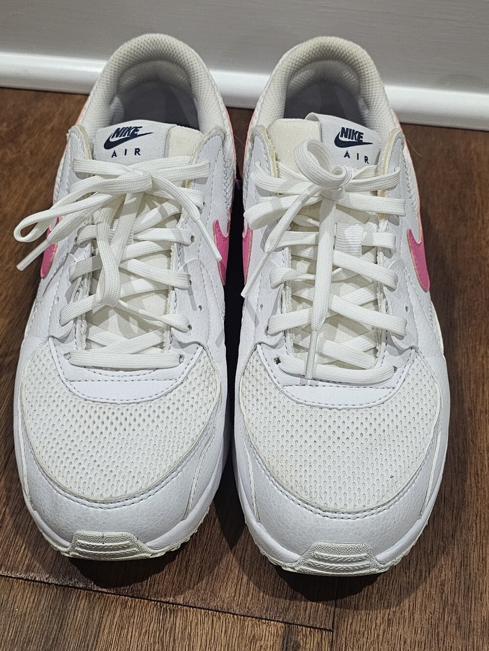 Nike Air Max Excee White Navy Hot Pink Sneakers Shoes Women's 8